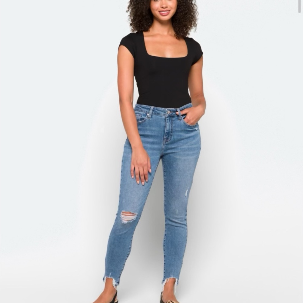 Distressed Blue Women's Jeans